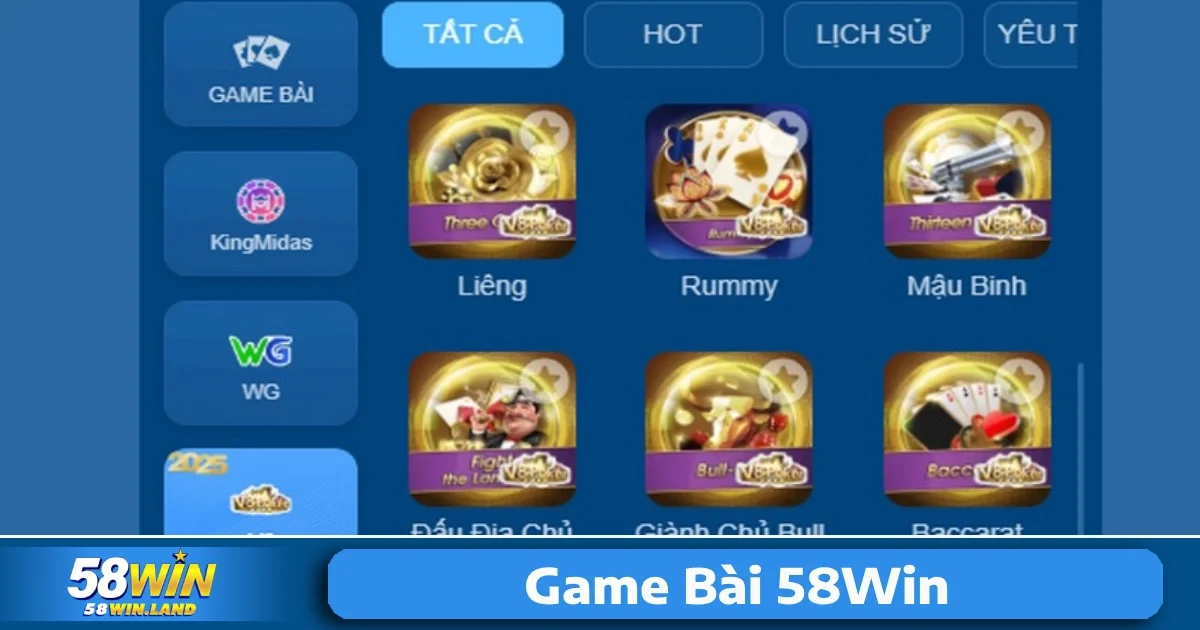 Game Bài 58Win 5 Nạp và rút tiền nhanh chóng tại Game Bài 58Win