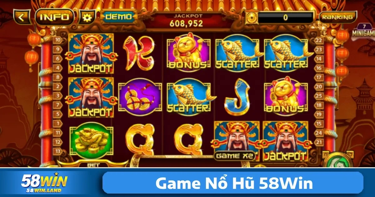 Game Nổ Hũ 58Win 2 Game nổ hũ 58WIN đang trở thành một trong những trò chơi đánh bạc phổ biến nhất hiện nay.