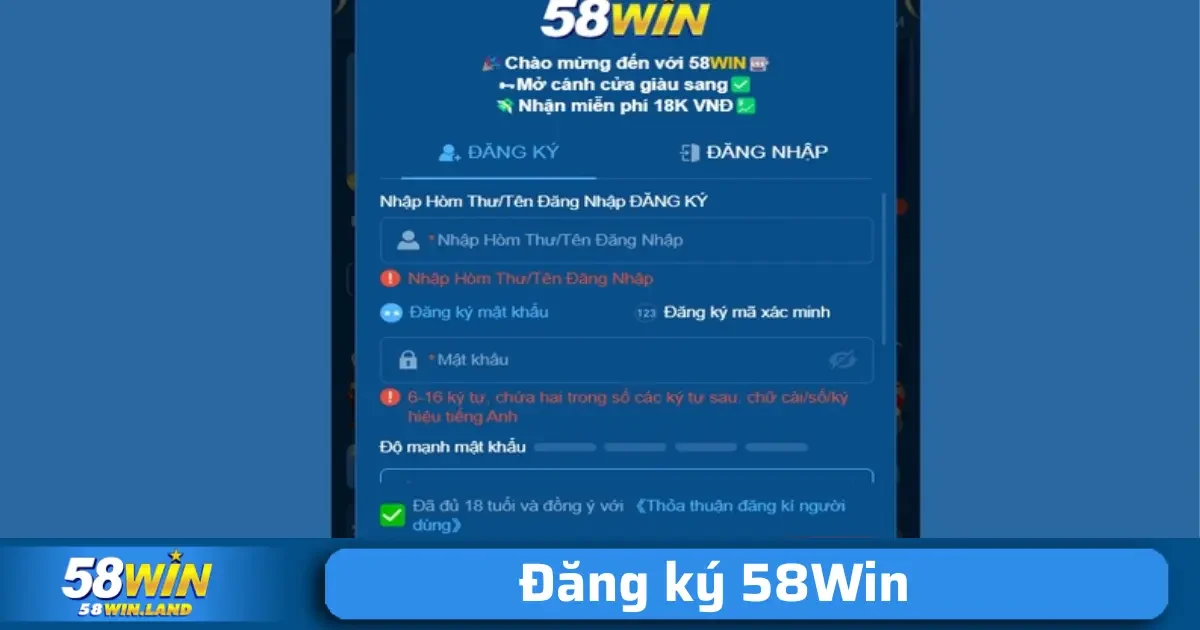 đăng ký 58Win 1 Để bắt đầu, bạn cần tải về ứng dụng 58Win trên điện thoại của mình. Đây là bước quan trọng để bạn có thể truy cập vào hệ thống và thực hiện đăng ký 58Win.