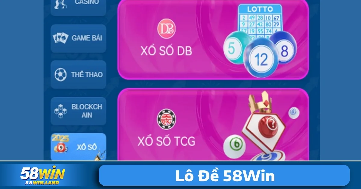 Lô Đề 58Win 1 Lô đề 58Win được xem là một trong những hình thức giải trí và đầu tư được yêu thích nhất trong cộng đồng người chơi cá cược trực tuyến tại Việt Nam.