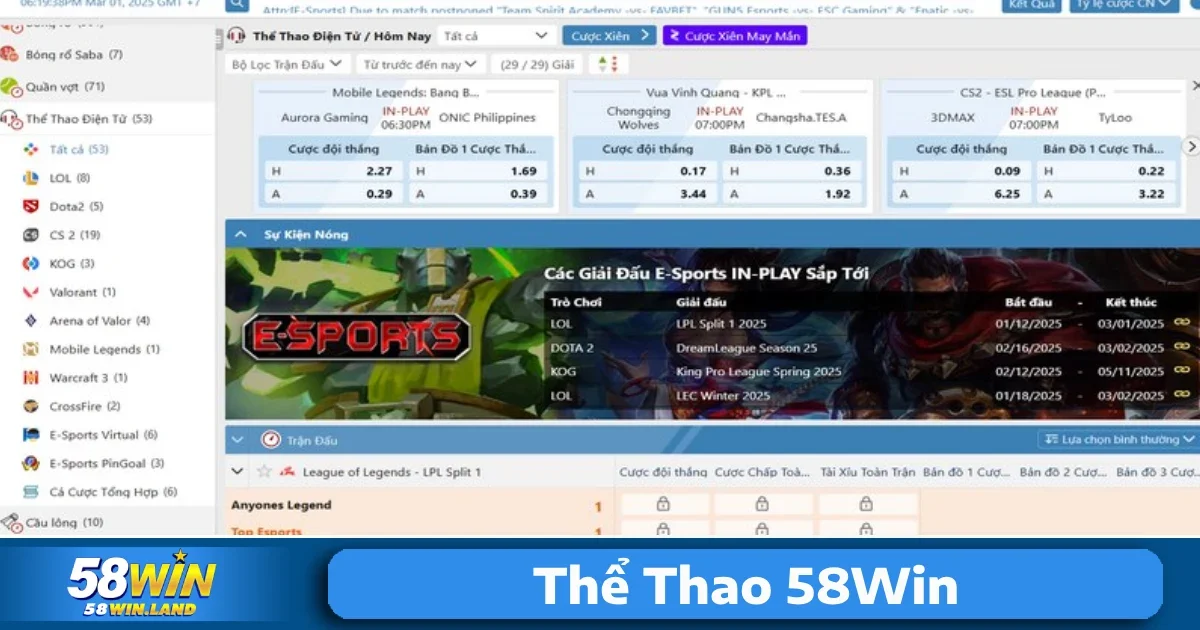 Thể Thao 58Win 2 Để bắt đầu hành trình cá cược tại thể thao 58Win, người mới cần thực hiện một số bước cơ bản.